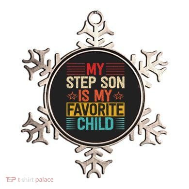 My Step Son is My Favorite Child Funny Step Dad Fathers Day Ornament