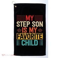 My Step Son is My Favorite Child Funny Step Dad Fathers Day Golf Towel thumb 0
