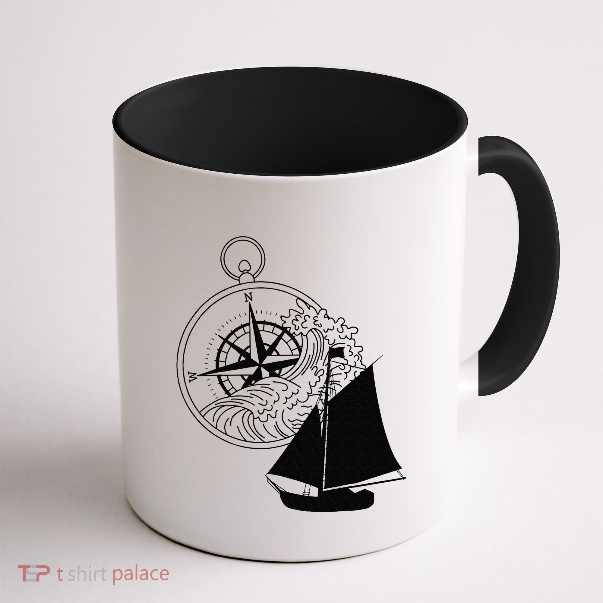 Maritime Sailing Ship Sailing Ships Ships Compass Ship Ahoy Coffee Mug