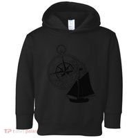 Maritime Sailing Ship Sailing Ships Ships Compass Ship Ahoy Toddler Hoodie thumb 0