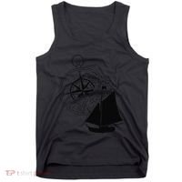 Maritime Sailing Ship Sailing Ships Ships Compass Ship Ahoy Tank Top thumb 0