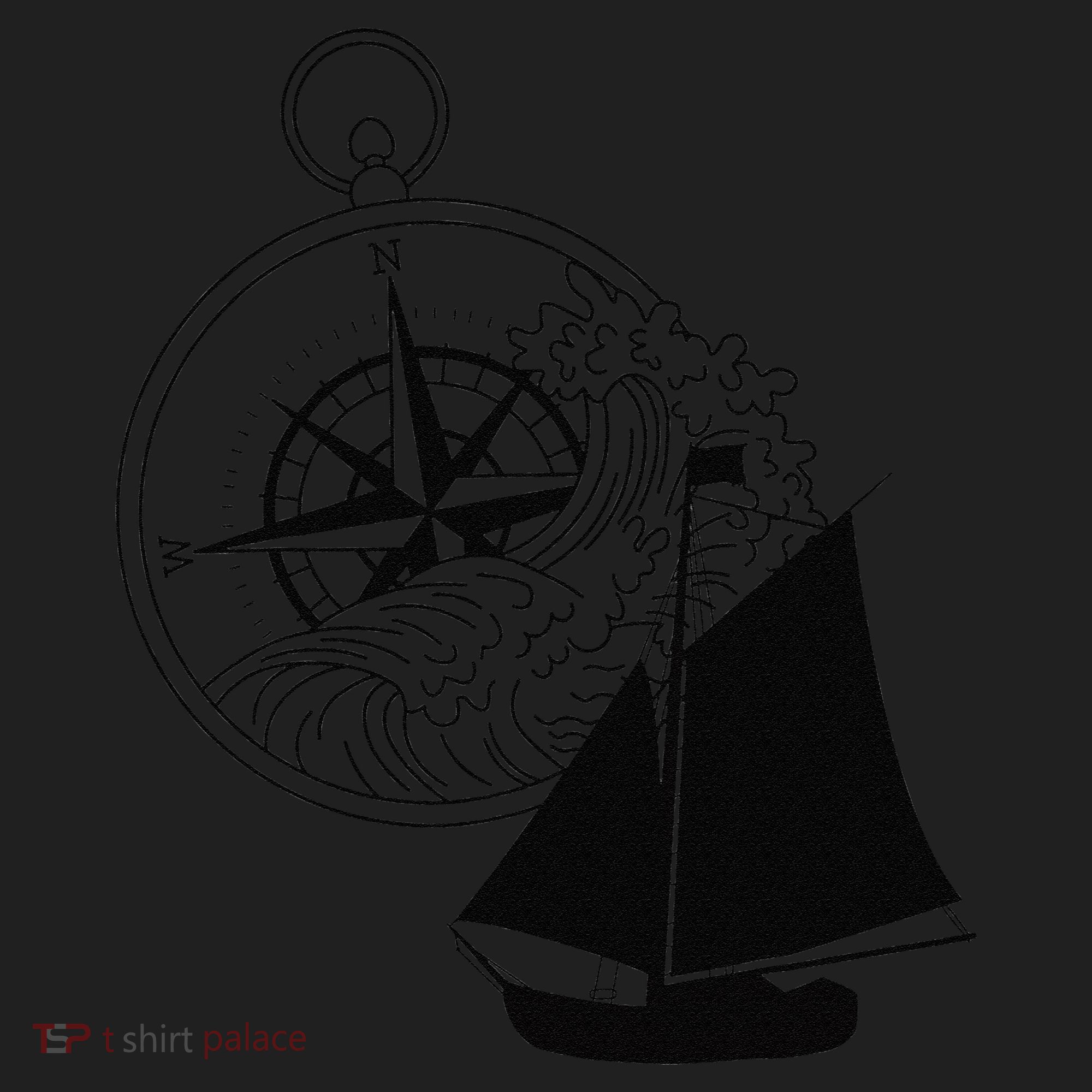 Maritime Sailing Ship Sailing Ships Ships Compass Ship Ahoy Golf Towel