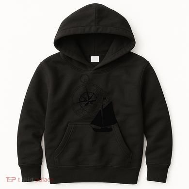 Maritime Sailing Ship Sailing Ships Ships Compass Ship Ahoy Kids Hoodie