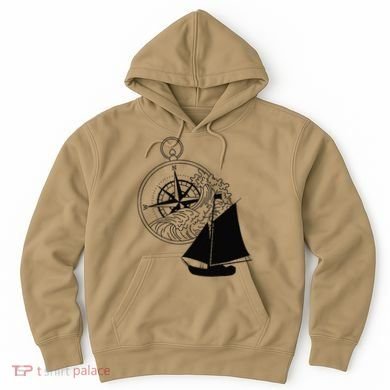 Maritime Sailing Ship Sailing Ships Ships Compass Ship Ahoy Hoodie