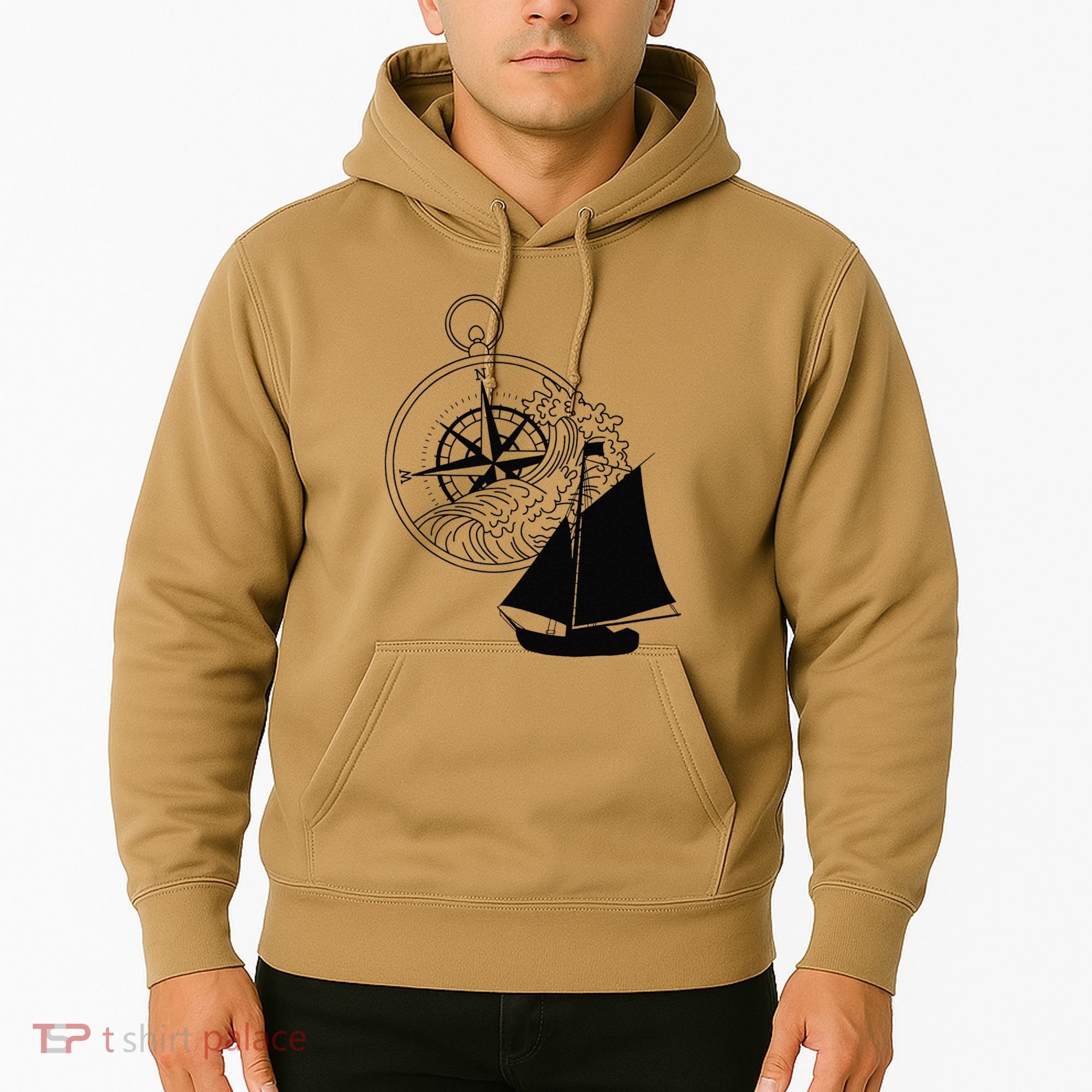 Maritime Sailing Ship Sailing Ships Ships Compass Ship Ahoy Hoodie