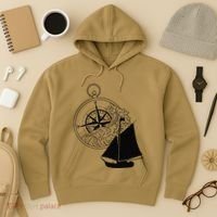 Maritime Sailing Ship Sailing Ships Ships Compass Ship Ahoy Hoodie thumb 3