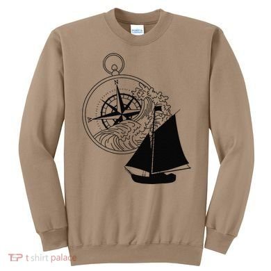 Maritime Sailing Ship Sailing Ships Ships Compass Ship Ahoy Sweatshirt