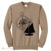Maritime Sailing Ship Sailing Ships Ships Compass Ship Ahoy Sweatshirt thumb 0