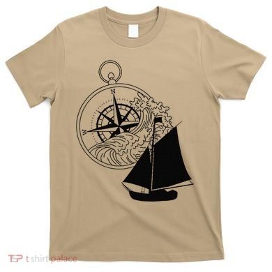 Maritime Sailing Ship Sailing Ships Ships Compass Ship Ahoy T-Shirt