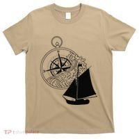 Maritime Sailing Ship Sailing Ships Ships Compass Ship Ahoy T-Shirt thumb 0