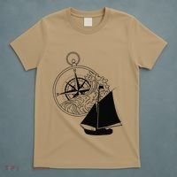Maritime Sailing Ship Sailing Ships Ships Compass Ship Ahoy T-Shirt thumb 5