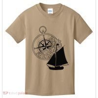 Maritime Sailing Ship Sailing Ships Ships Compass Ship Ahoy Kids T-Shirt thumb 0