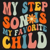My Step Son Is My Favorite Child Funny Step Dad Fathers Day Women's Hoodie thumb 2