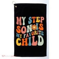 My Step Son Is My Favorite Child Funny Step Dad Fathers Day Golf Towel thumb 0