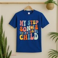 My Step Son Is My Favorite Child Funny Step Dad Fathers Day T-Shirt thumb 2