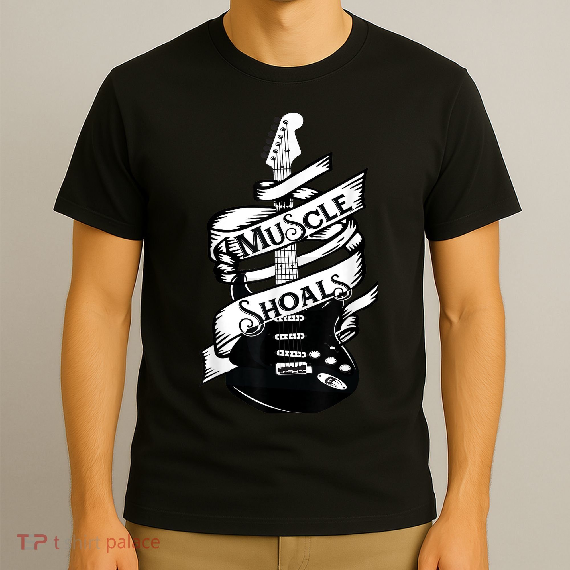 Muscle Shoals Shirt Alabama Music Recording Studio Guitar T-Shirt