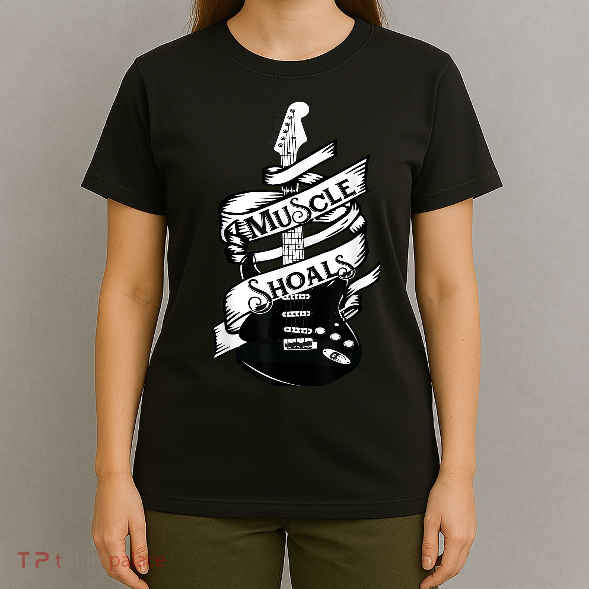 Muscle Shoals Shirt Alabama Music Recording Studio Guitar T-Shirt