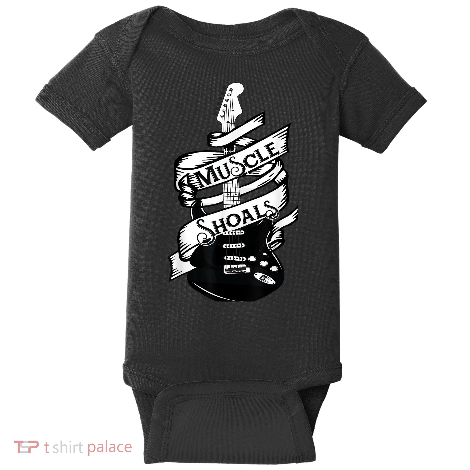 Muscle Shoals Shirt Alabama Music Recording Studio Guitar Baby Bodysuit