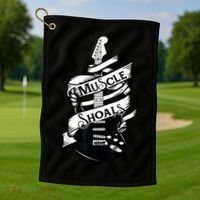 Muscle Shoals Shirt Alabama Music Recording Studio Guitar Golf Towel thumb 1