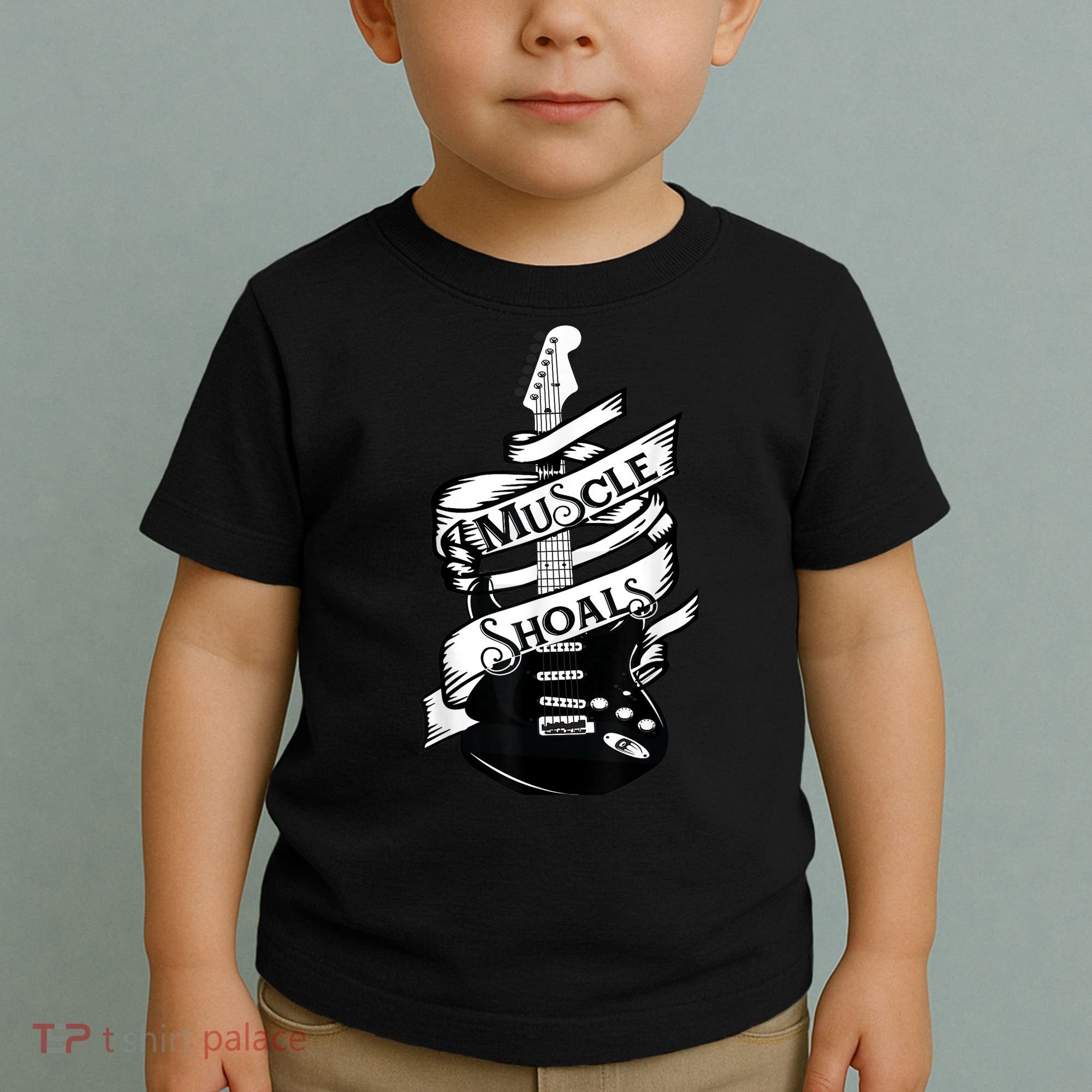 Muscle Shoals Shirt Alabama Music Recording Studio Guitar Toddler T-Shirt