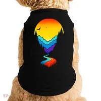 Mountain Stream Sunset Wilderness Doggie Tank thumb 0