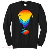 Mountain Stream Sunset Wilderness Sweatshirt thumb 0