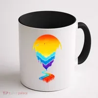 Mountain Stream Sunset Wilderness Coffee Mug thumb 1