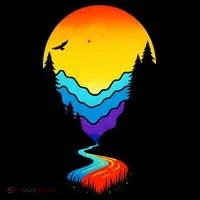 Mountain Stream Sunset Wilderness Coffee Mug thumb 5