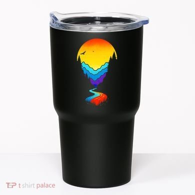Mountain Stream Sunset Wilderness Tumbler