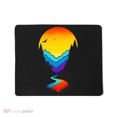 Mountain Stream Sunset Wilderness Mousepad