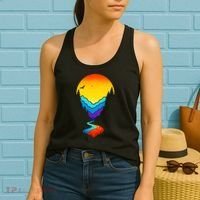 Mountain Stream Sunset Wilderness Women's Tank Top thumb 2