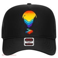 Mountain Stream Sunset Wilderness Hat thumb 0