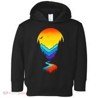 Mountain Stream Sunset Wilderness Toddler Hoodie thumb 0