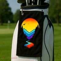 Mountain Stream Sunset Wilderness Golf Towel thumb 2