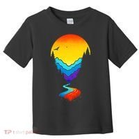 Mountain Stream Sunset Wilderness Toddler T-Shirt thumb 0