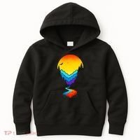 Mountain Stream Sunset Wilderness Kids Hoodie thumb 0