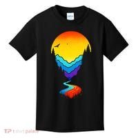 Mountain Stream Sunset Wilderness Kids T-Shirt thumb 0