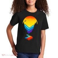 Mountain Stream Sunset Wilderness Kids T-Shirt thumb 2