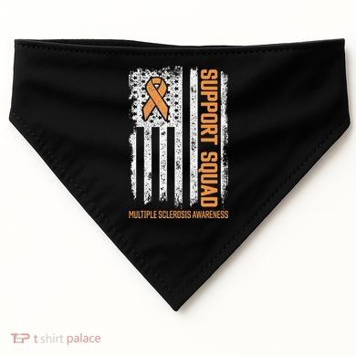 Multiple Sclerosi Support Squad Multiple Sclerosis Awareness USA-Made Doggie Bandana
