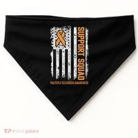 Multiple Sclerosi Support Squad Multiple Sclerosis Awareness USA-Made Doggie Bandana thumb 0