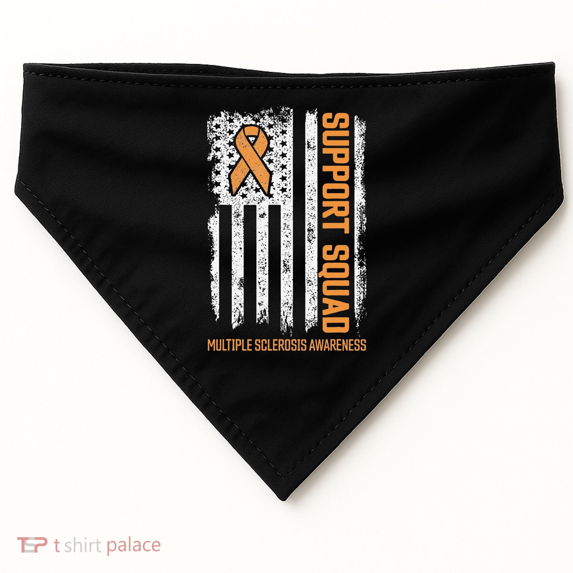 Multiple Sclerosi Support Squad Multiple Sclerosis Awareness USA-Made Doggie Bandana
