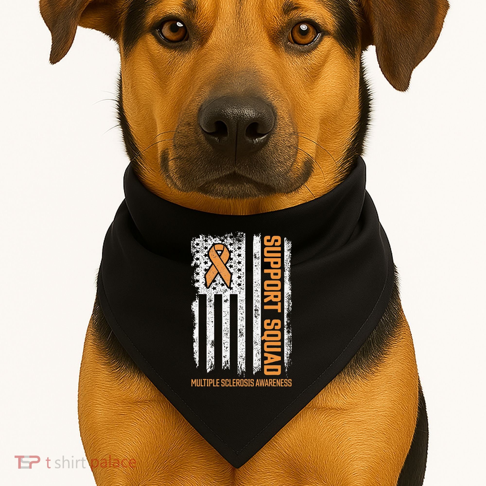 Multiple Sclerosi Support Squad Multiple Sclerosis Awareness USA-Made Doggie Bandana