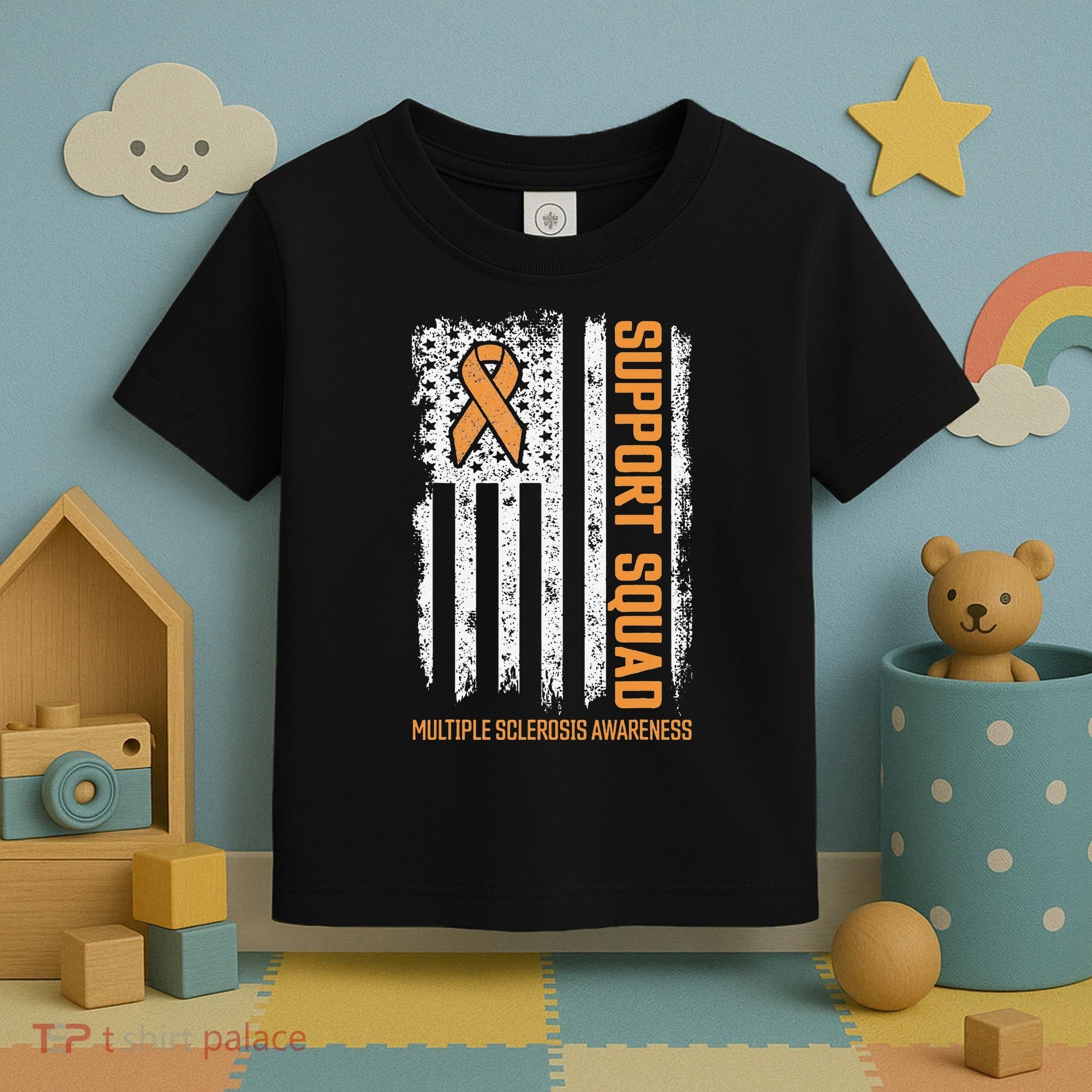 Multiple Sclerosi Support Squad Multiple Sclerosis Awareness Toddler T-Shirt
