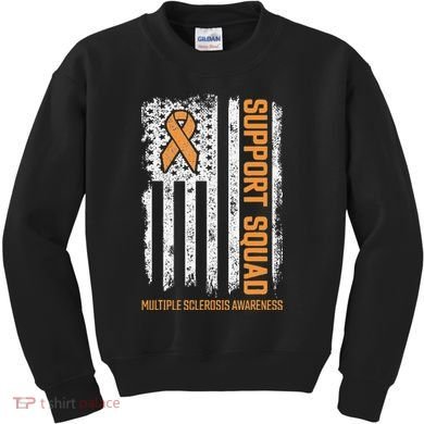Multiple Sclerosi Support Squad Multiple Sclerosis Awareness Kids Sweatshirt