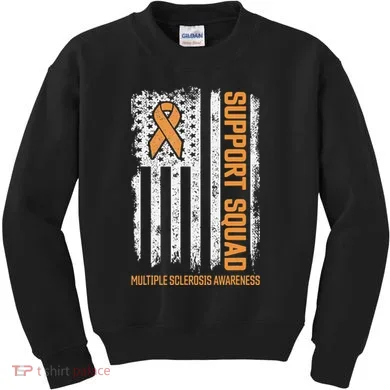Multiple Sclerosi Support Squad Multiple Sclerosis Awareness Kids Sweatshirt