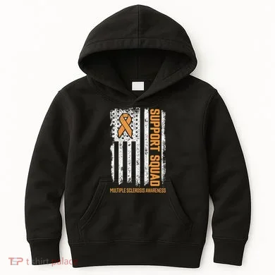 Multiple Sclerosi Support Squad Multiple Sclerosis Awareness Kids Hoodie