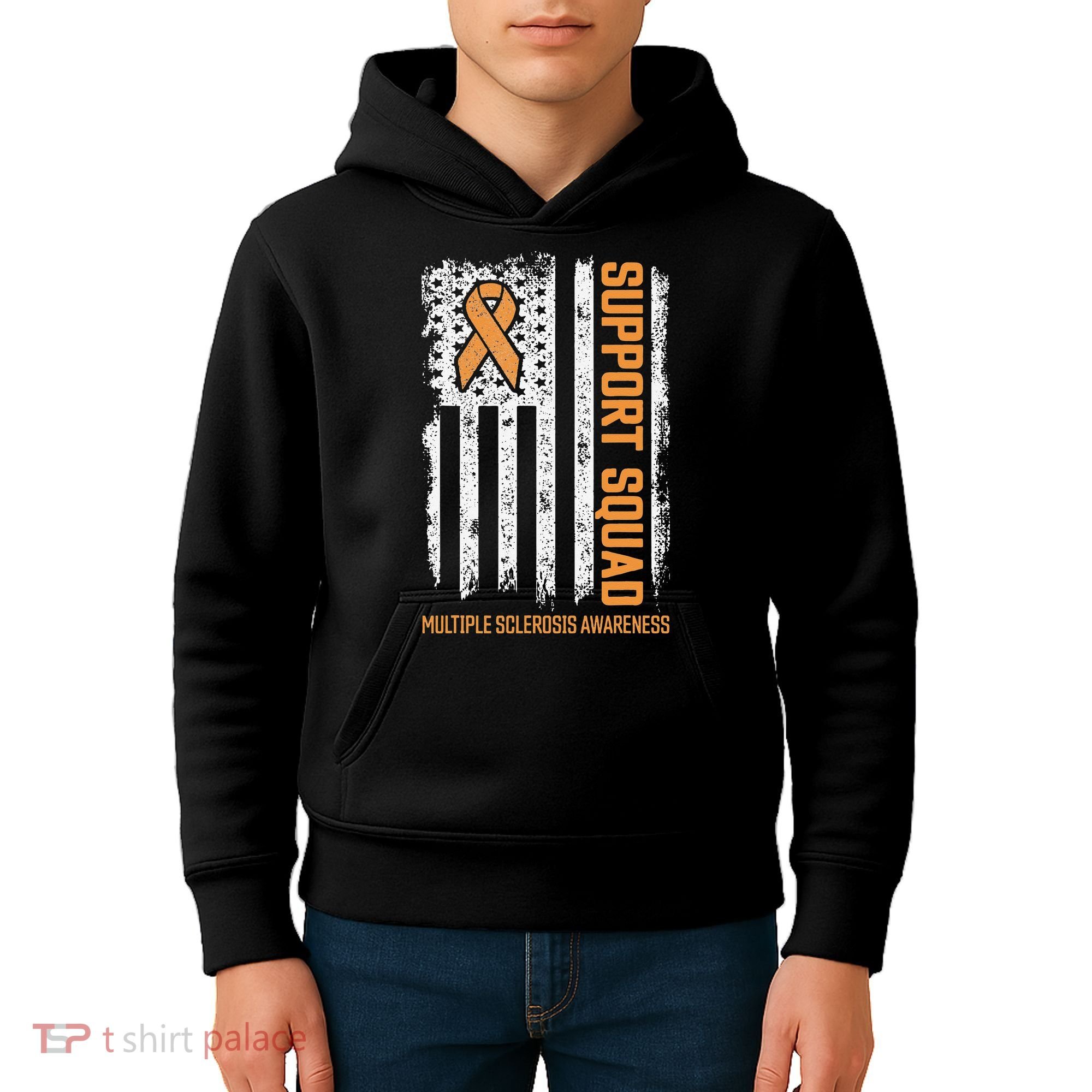 Multiple Sclerosi Support Squad Multiple Sclerosis Awareness Kids Hoodie