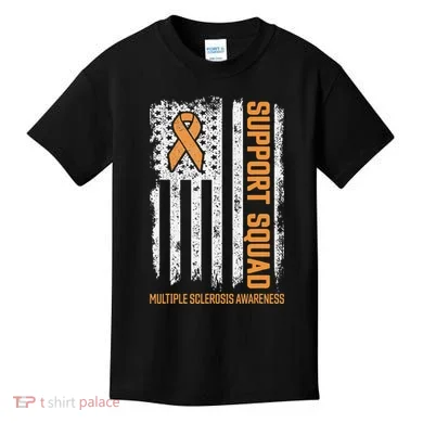 Multiple Sclerosi Support Squad Multiple Sclerosis Awareness Kids T-Shirt
