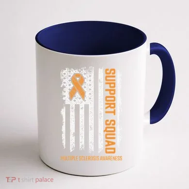 Multiple Sclerosi Support Squad Multiple Sclerosis Awareness Coffee Mug back