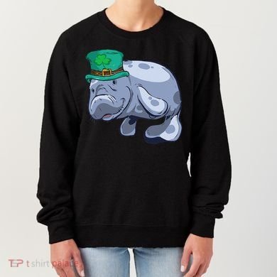 Manatee St. Saint Patrick's Day Women Funny Women's Sweatshirt
